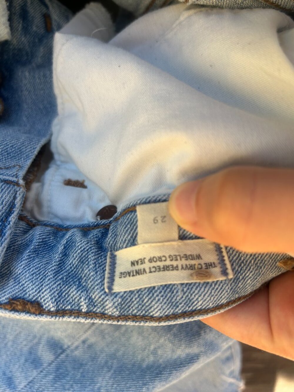 Madewell Curvy Perfect Vintage wide leg jean sz 29 - Picture 4 of 4